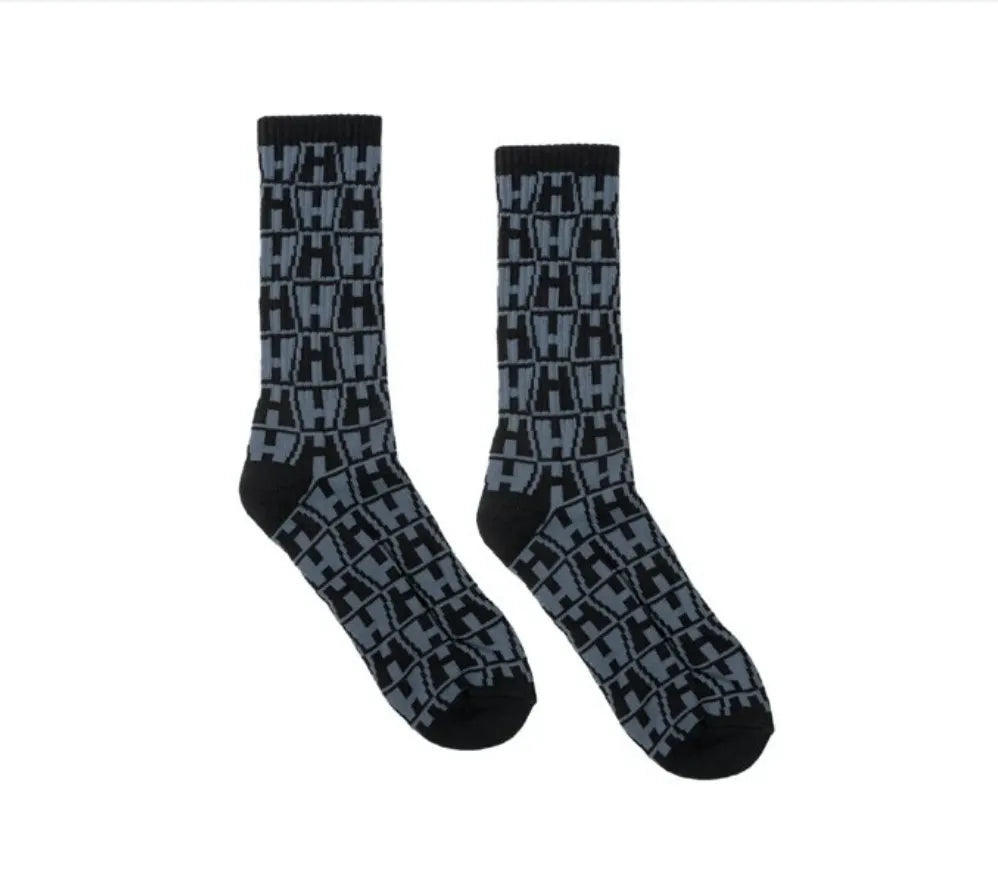 Hardies Hardware Double H Repeat Sock - Black