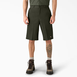 Dickies Mens 13" Multi-Pocket Work Short - (Olive Green)