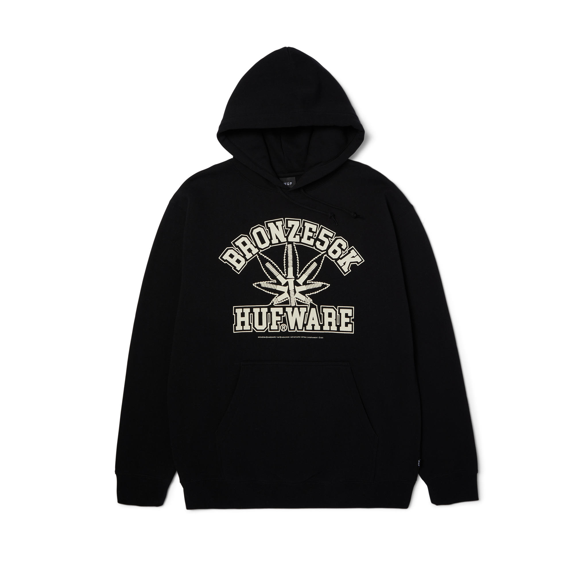 HUF X Bronze 56k Plant Ware Hoodie - (Black)