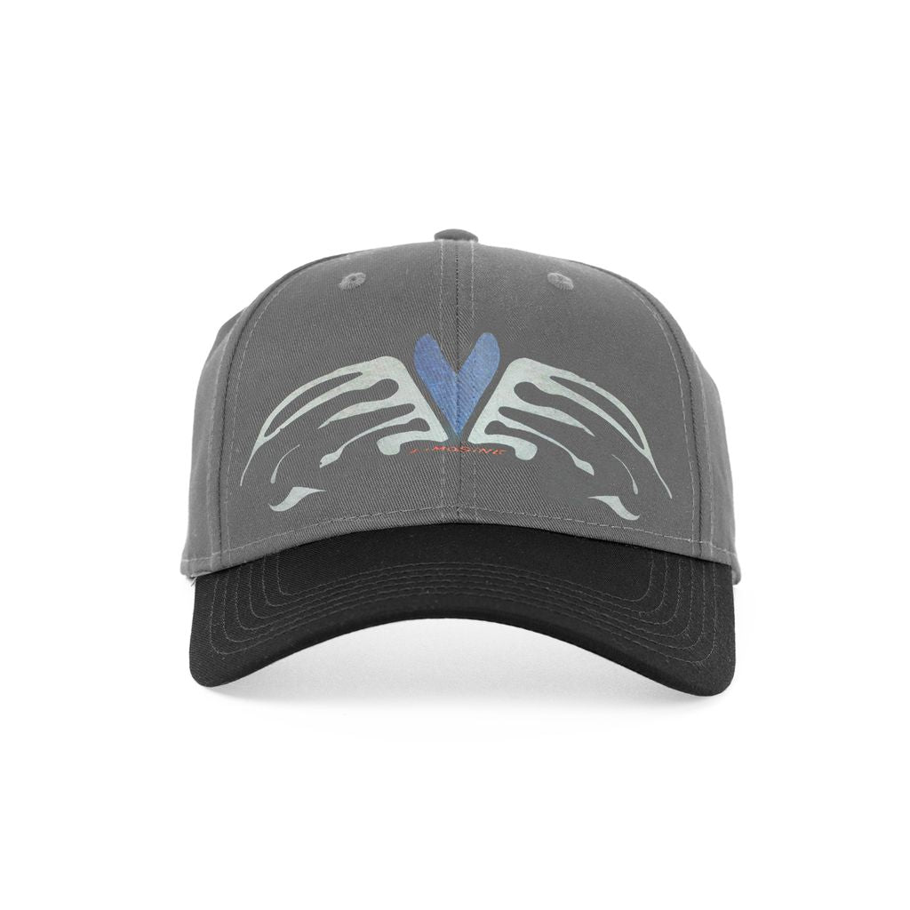 Limosine Heart Wings Hat - (Grey/Black)