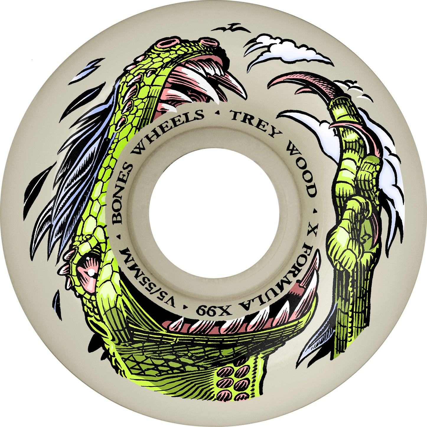 BONES WHEELS X-Formula Wood Dino-Sortas Wheels - 55mm