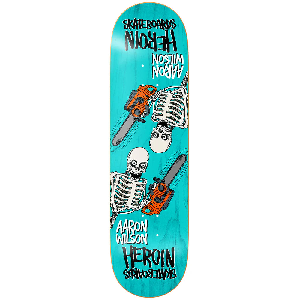 Heroin AW Chainsaw Skeletons Symmetrical Deck - (8.5)