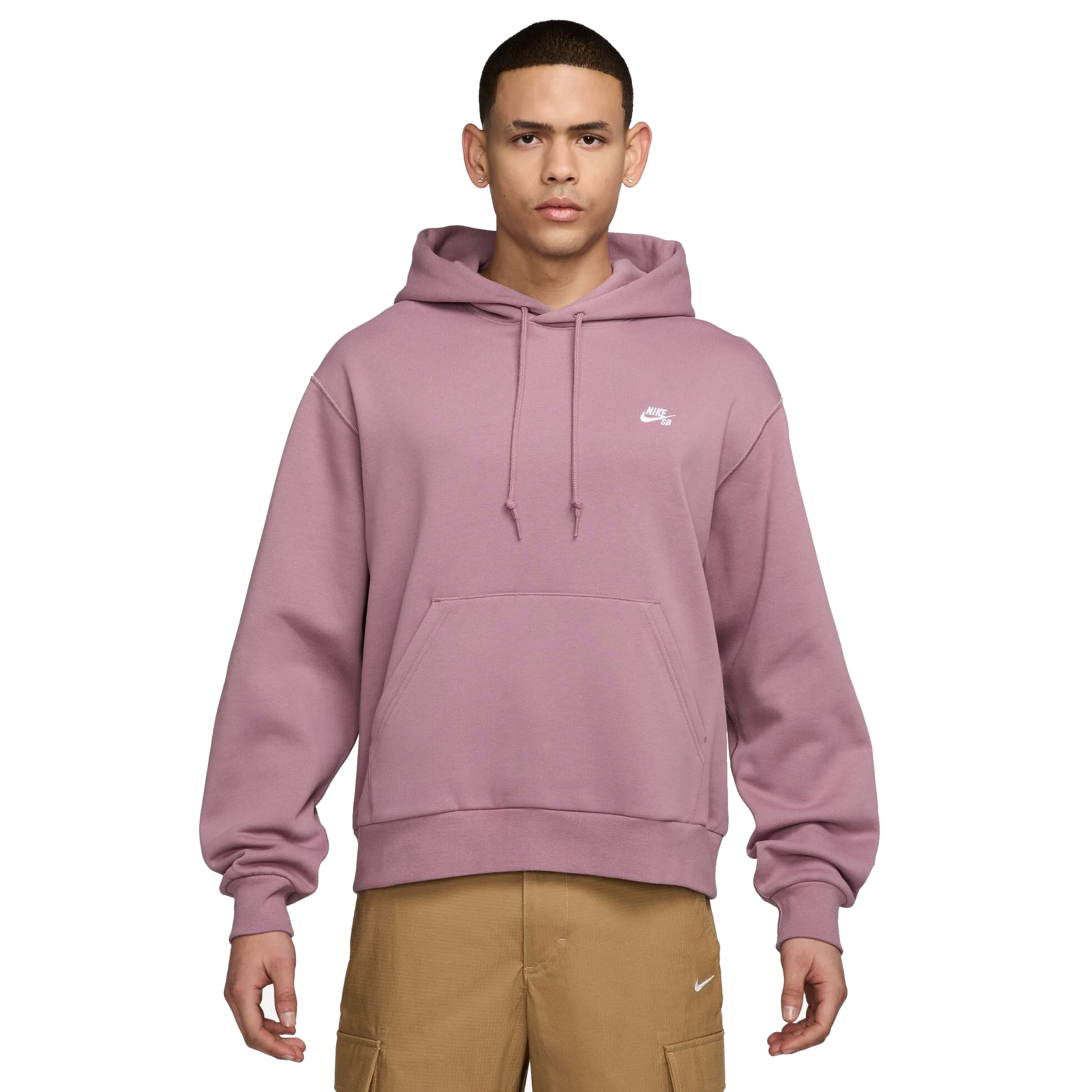 Nike Sb Embordered Hoodie - Plum Dust