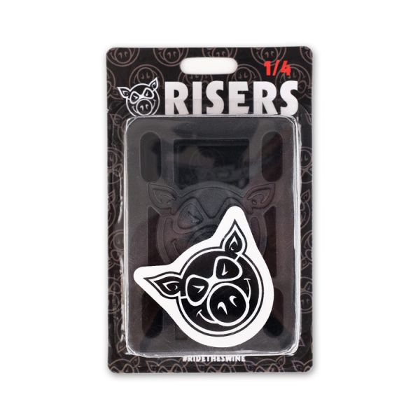 Pig 1/4" Hard Risers (Black)