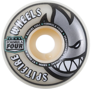 Spitfire Formula 4 Radial Full Natural Wheels (97D) - (58mm)