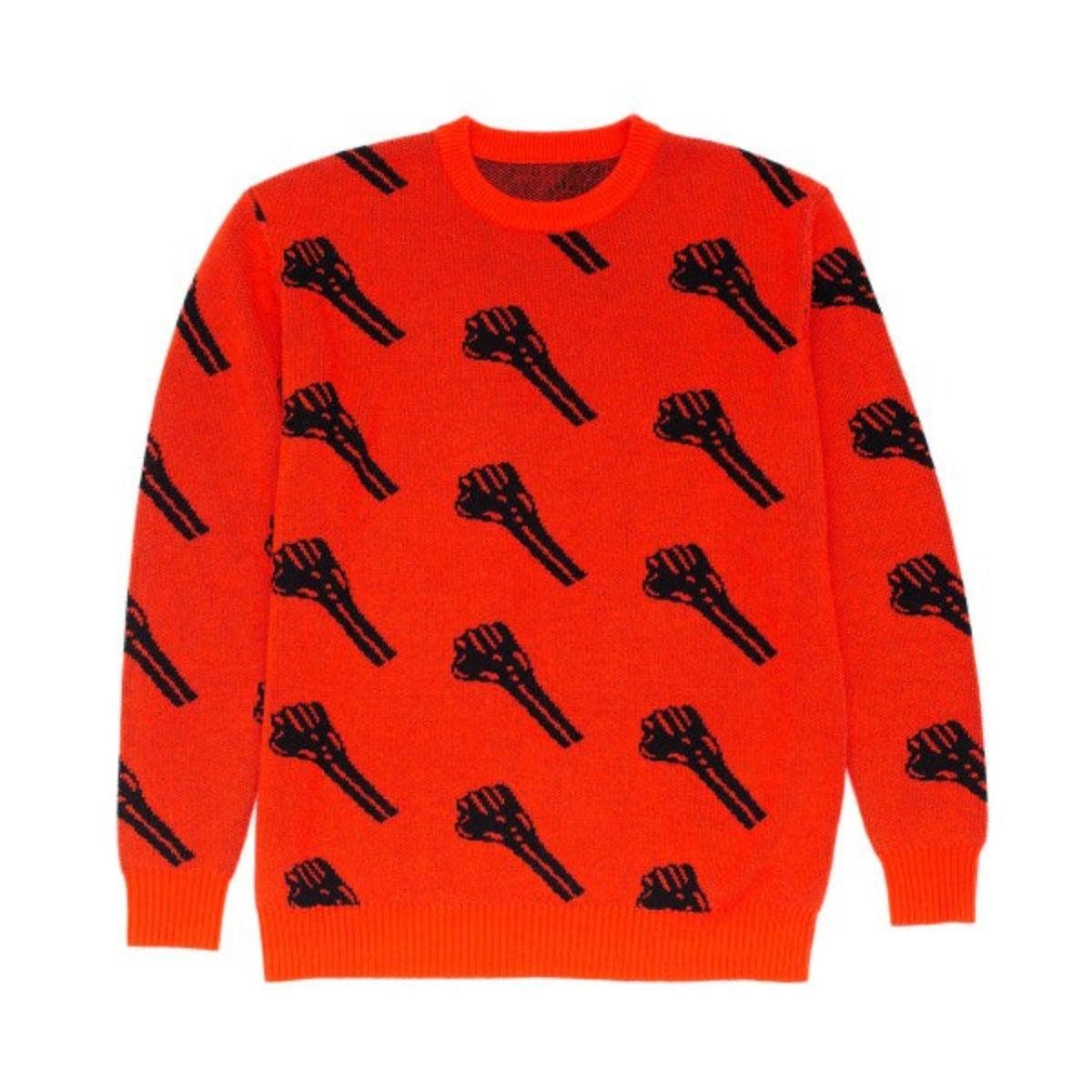 Hardies Hardware All Over Intarsia Crewneck - (Red)