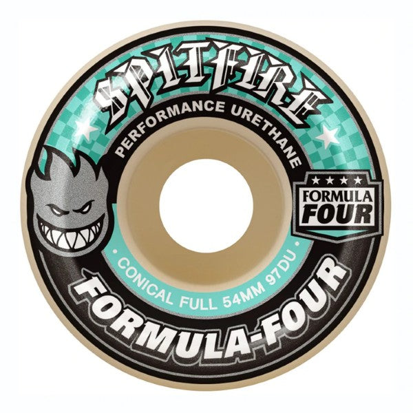 Spitfire Formula Four Conical Full Natural Wheels (97D) - (56mm)