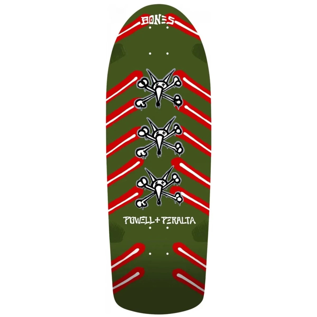 Powell Peralta OG Rat Bones Deck Olive Green 10"