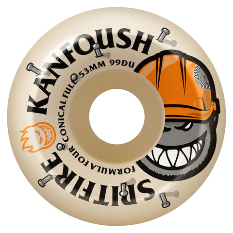 Spitfire Formula Four 99 Kanfoush Overtime Pro Conical Full Wheels - 53MM